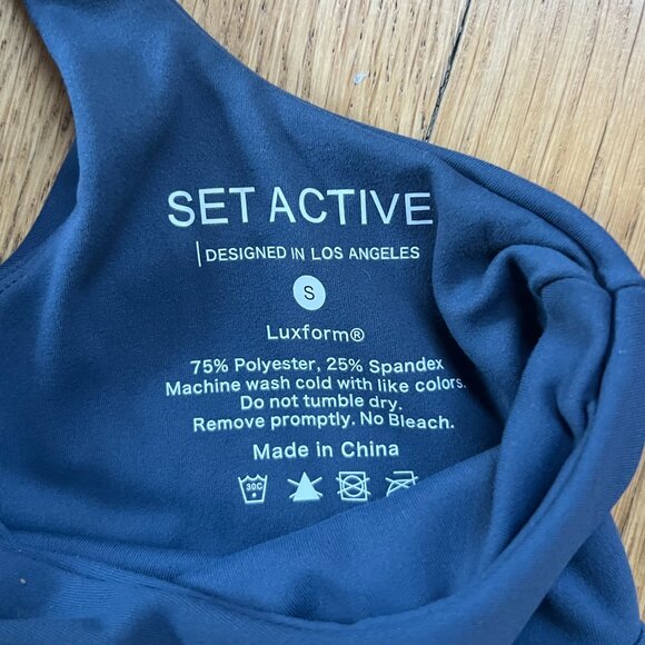 SET Active Luxform Blue (River) Sports Bra and Leggings Set Size Small - Picture 5 of 6